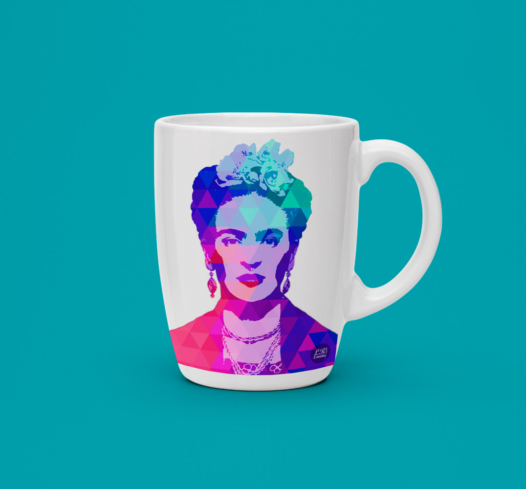 Estampa caneca Frida Kahlo LR Estúdio