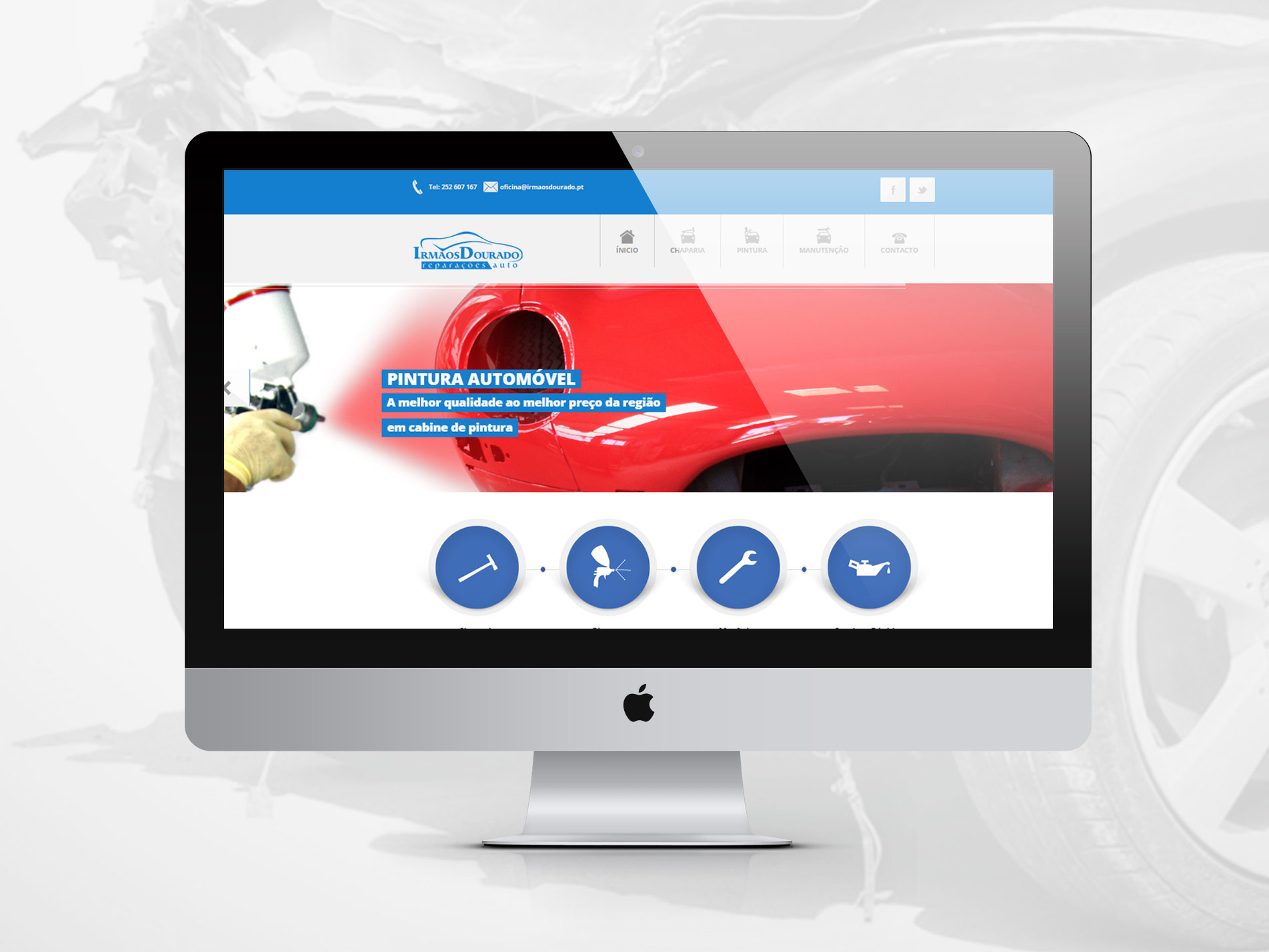 Website Irmãos Dourado - reparações auto , MacBook