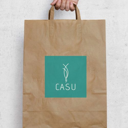 CASUARINAS logo saco papel craft