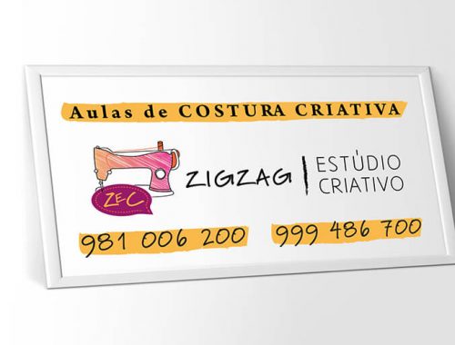 design placa ZEC costura criativa